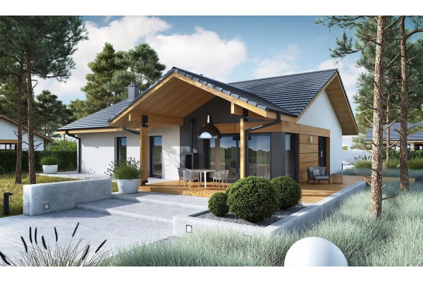 Maison en bois kit à ossature bois, isolation extérieur...