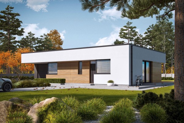 Maison en bois kit en ossature bois "MINI 1 G1 MODERN"...