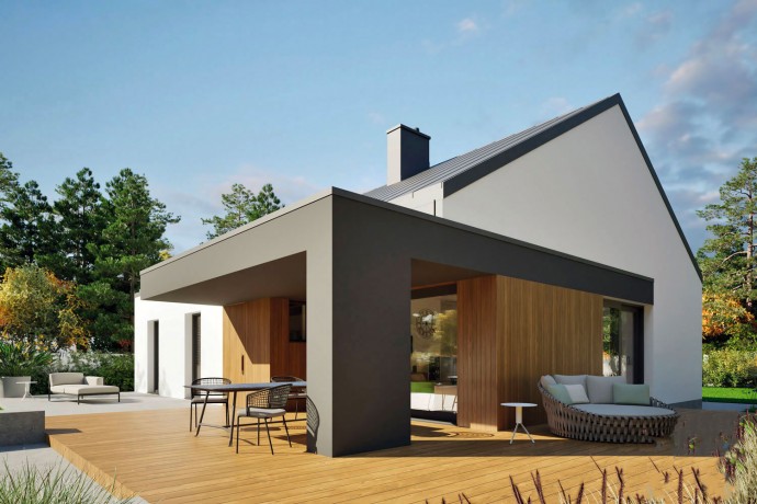 Maison ossature bois kit RE2020 "MINI 24 " 108 m² 3 chambres (AUTO-CONSTRUCTION)